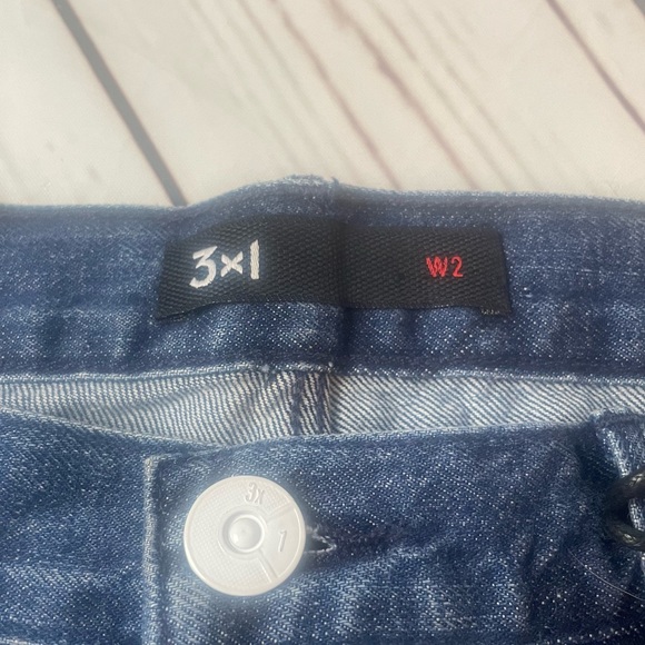 3X1 Boyfriend Relaxed Dip Dye Ombré Shorts - Picture 4 of 6